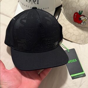 Boss Black Embossed Logo Cap